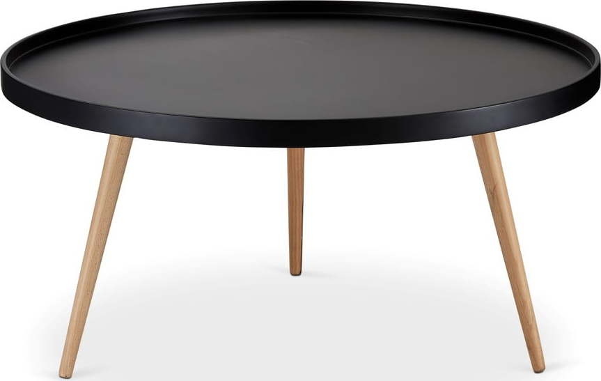 Černý konferenční stolek s nohami