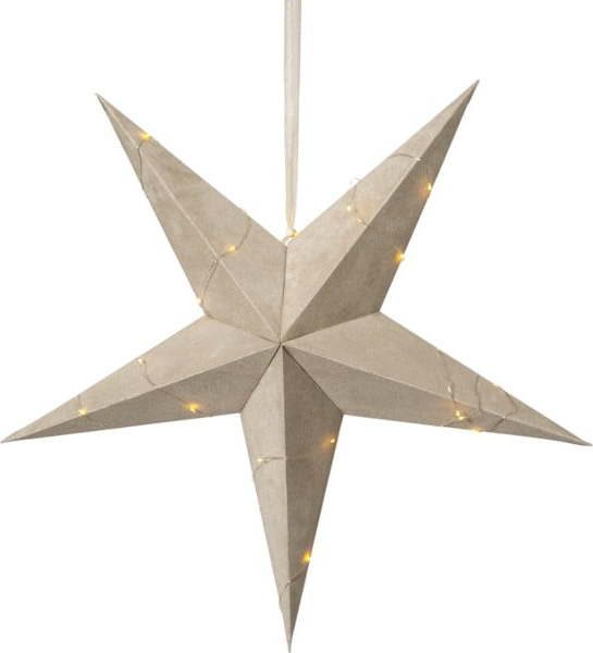 Béžová vánoční světelná dekorace Star
