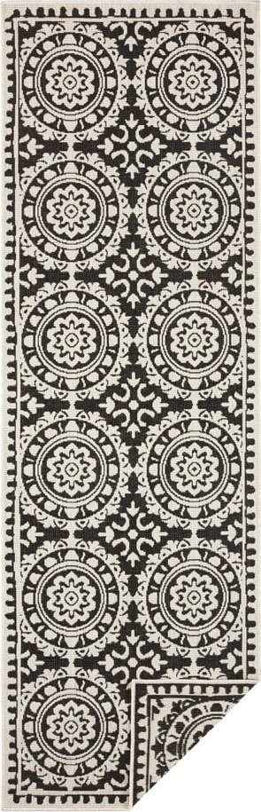 Černo-krémový venkovní koberec NORTHRUGS