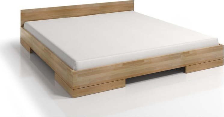 Dvoulůžková postel z bukového dřeva SKANDICA