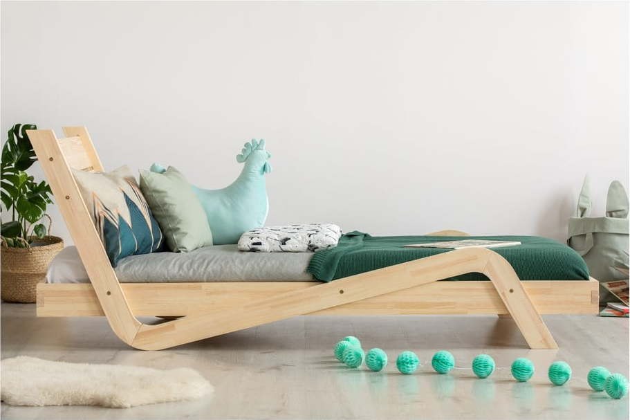 Dětská postel z borovicového dřeva Adeko Zigzag
