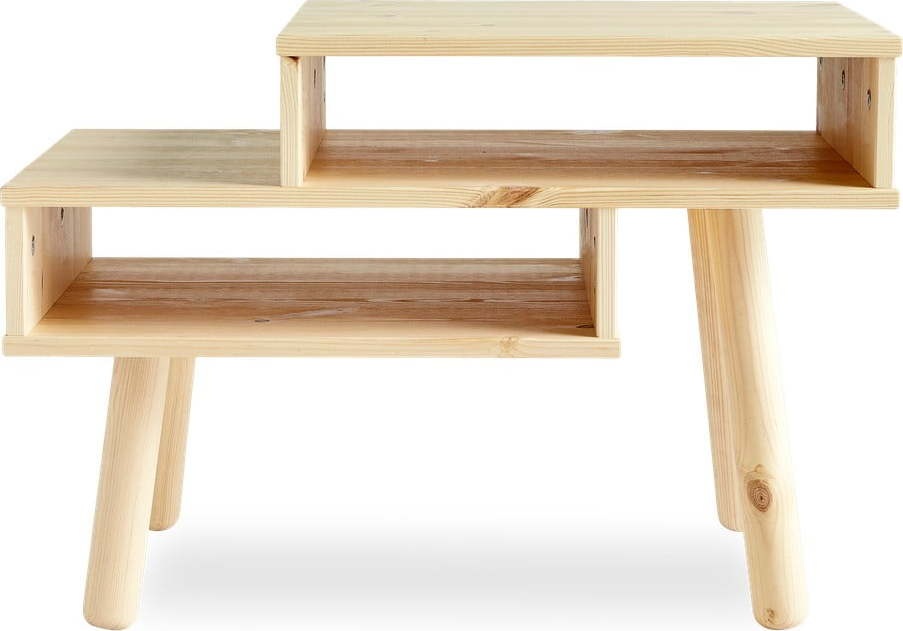 Konferenční stolek z borovicového dřeva v přírodní