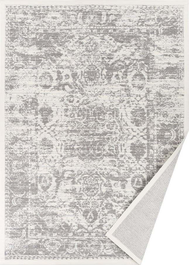 Bílý oboustranný koberec Narma