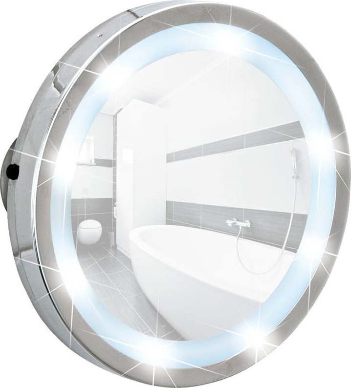 87Kosmetické LED zrcadlo s přísavkou Wenko Mosso