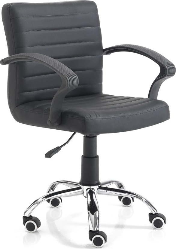Černá kancelářská židle na kolečkách Tomasucci
