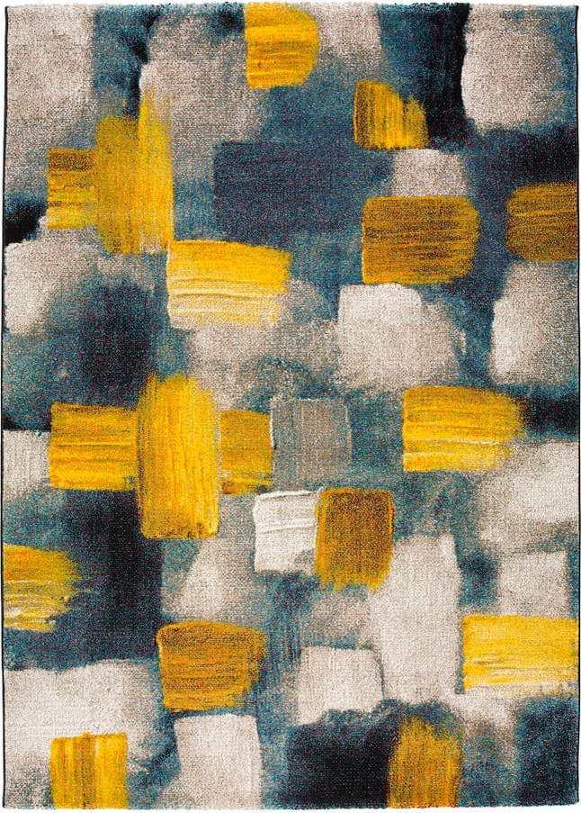 65Modro-žlutý koberec Universal Lienzo