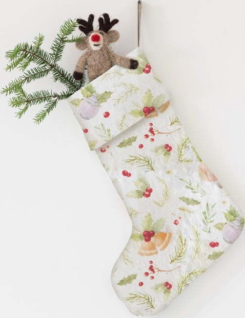 Vánoční lněná závěsná dekorace Linen