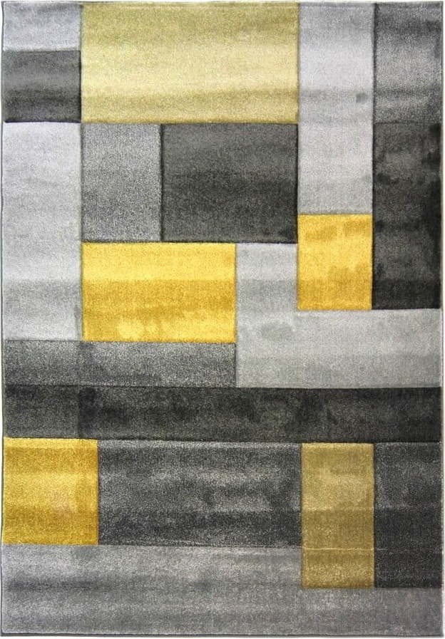 Šedo-žlutý koberec Flair Rugs