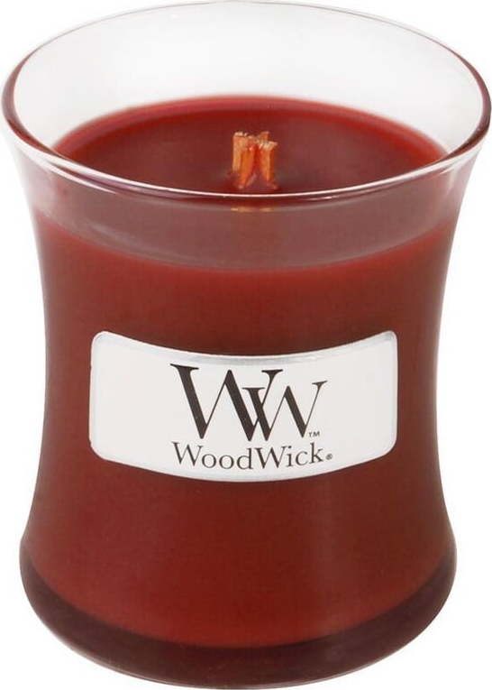 Vonná svíčka WoodWick Skořice a vanilka