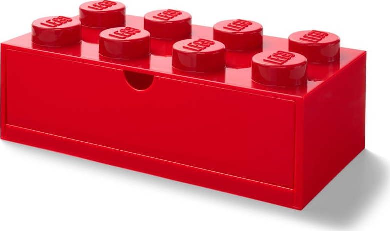 87Červený stolní box se zásuvkou LEGO®