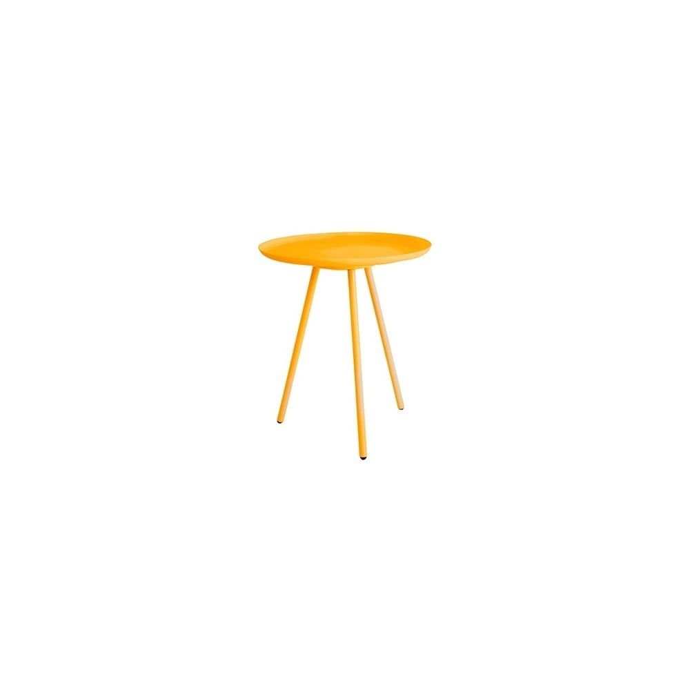 Žlutý odkládací stolek White