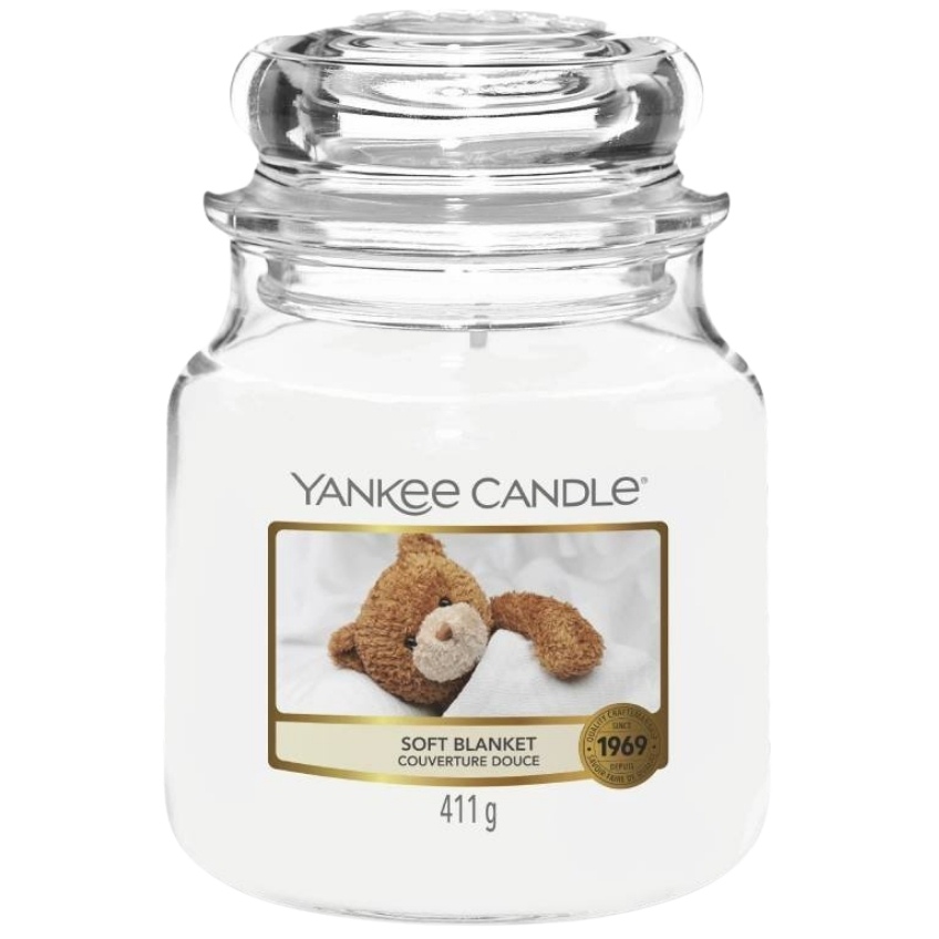 Střední vonná svíčka Yankee Candle Soft Blanket