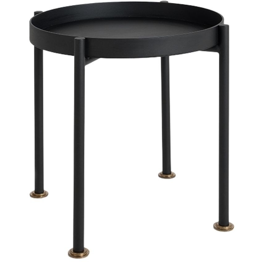 Nordic Design Černý kovový odkládací stolek