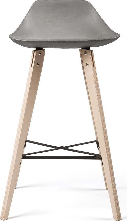Barová židle s betonovým sedákem Lyon Béton