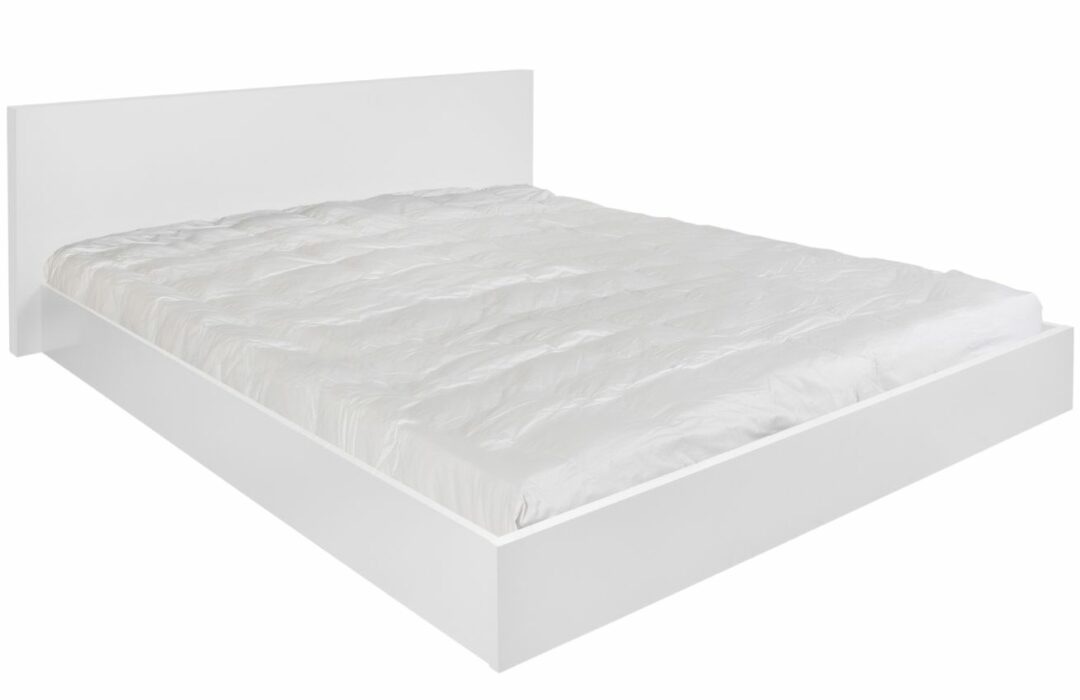 Bílá dvoulůžková postel TEMAHOME Float 180 x