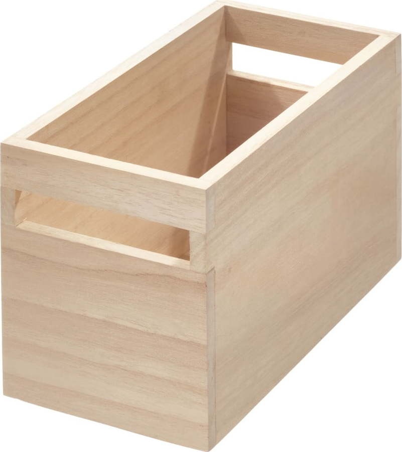 Úložný box ze dřeva paulownia iDesign Eco Wood