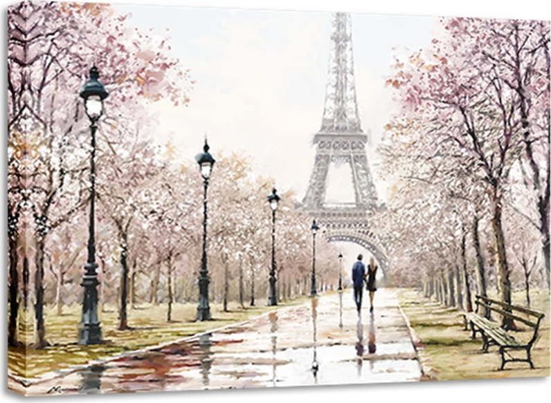 Obraz Styler Canvas Watercolor Paris Melancholy