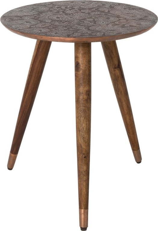 Měděný odkládací stolek Dutchbone
