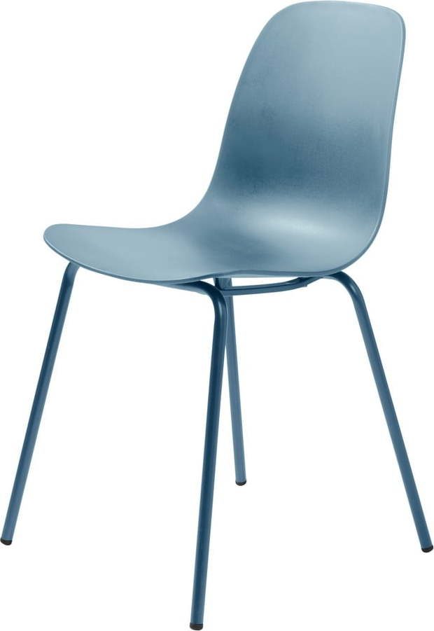 Sada 2 šedomodrých židlí Unique