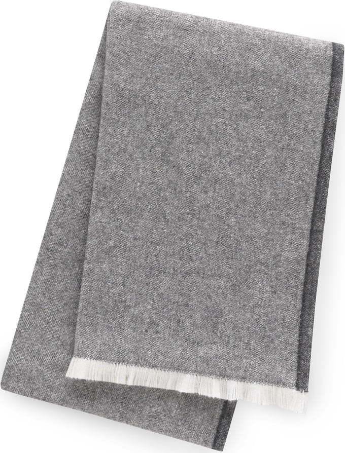 Tmavě šedý pléd s podílem bavlny Euromant