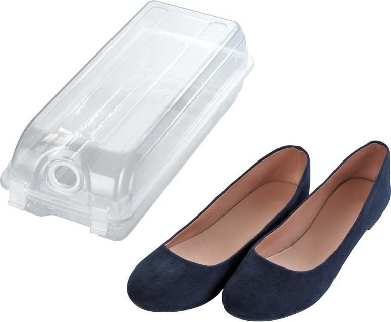Transparentní úložný box na boty Wenko