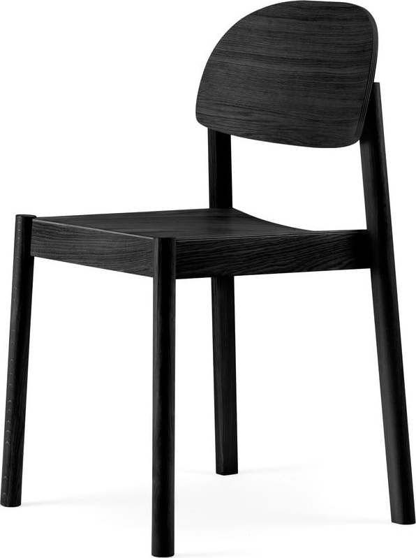 Černá jídelní židle z dubového dřeva EMKO Citizen