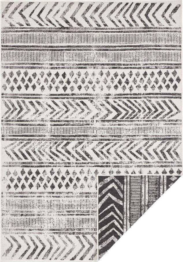 Černo-krémový venkovní koberec NORTHRUGS Biri