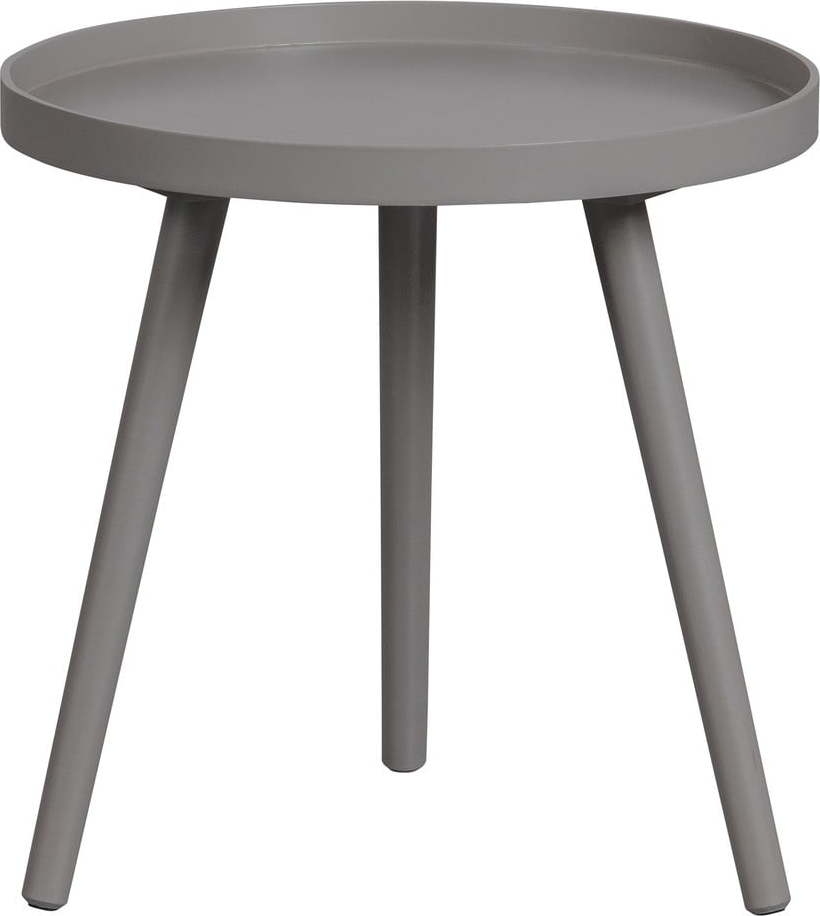 Světle šedý odkládací stolek WOOOD