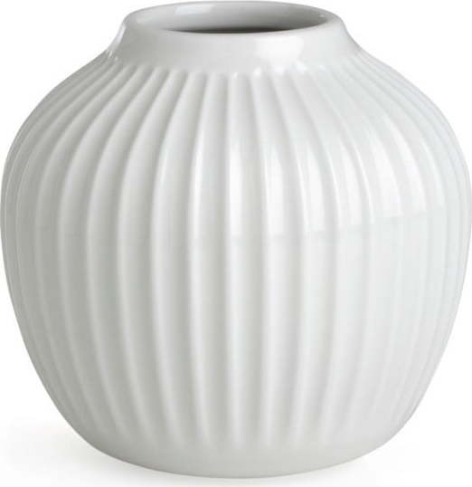 Bílá kameninová váza Kähler Design