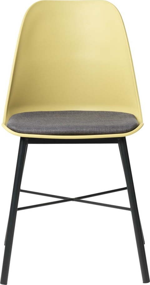 Sada 2 žluto-šedých židlí Unique Furniture