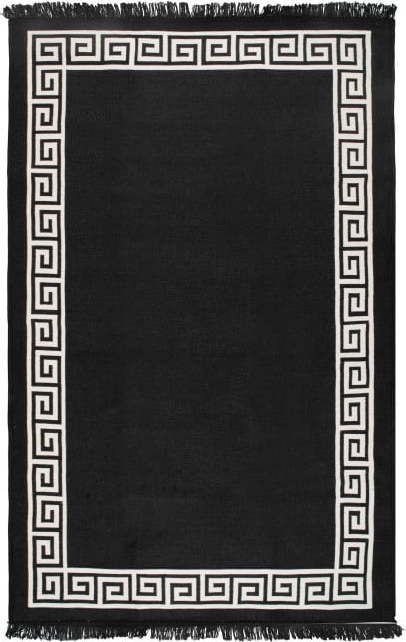 64Béžovo-černý oboustranný koberec Justed