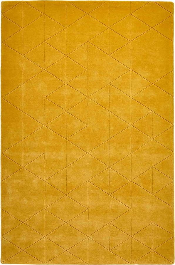Hořčicově žlutý vlněný koberec Think Rugs Kasbah
