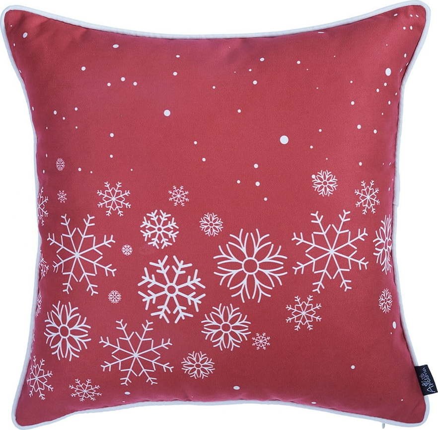Červený povlak na polštář s vánočním motivem Mike & Co. NEW YORK