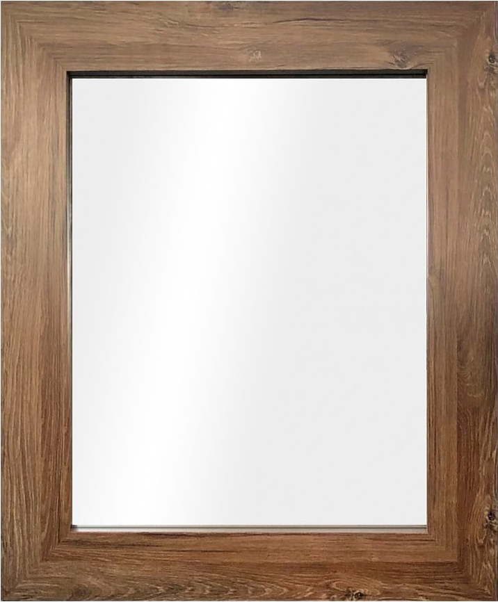 87Nástěnné zrcadlo v hnědém rámu Styler Jyvaskyla