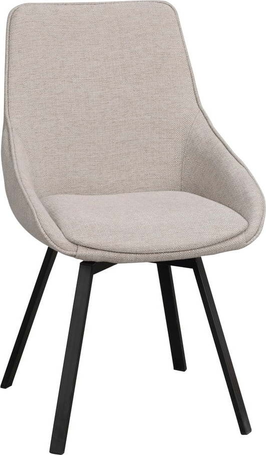 Béžová otočná židle Rowico
