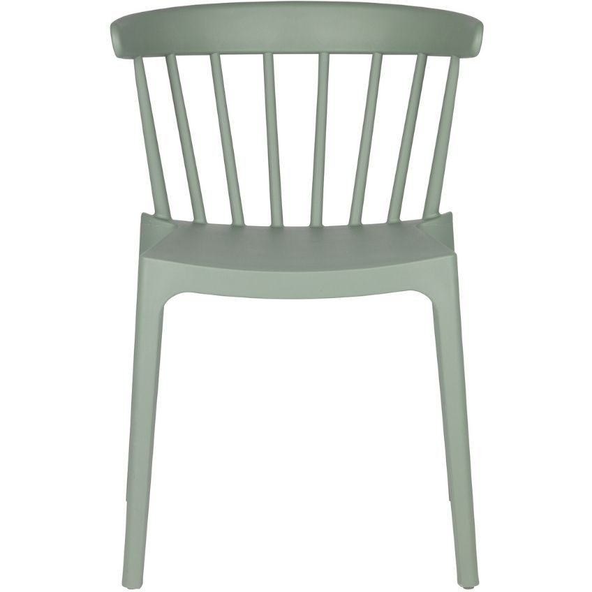 Hoorns Světle zelená plastová jídelní židle Marbel