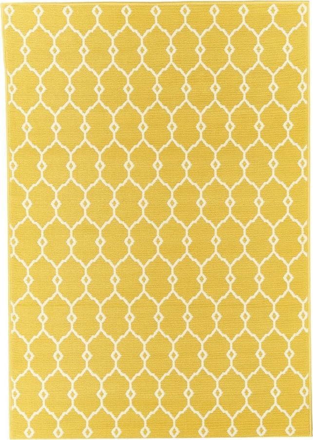Žlutý venkovní koberec Floorita