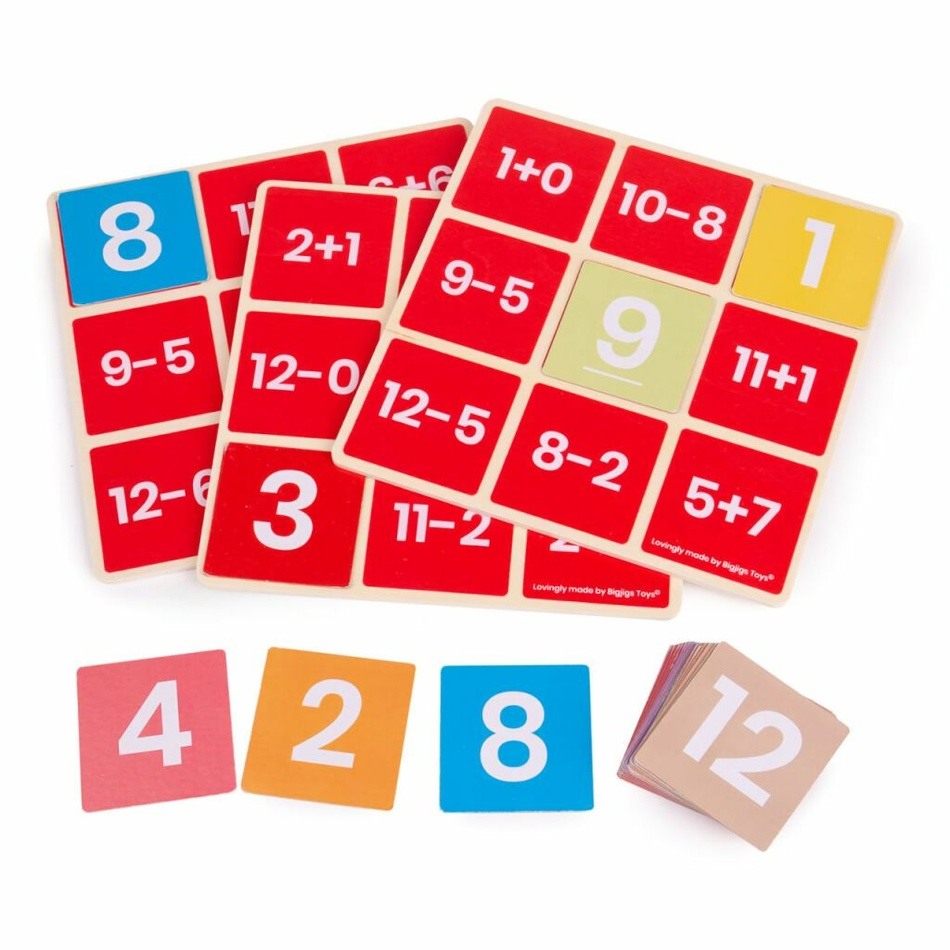 Bigjigs Toys Matematické bingo Sčítání