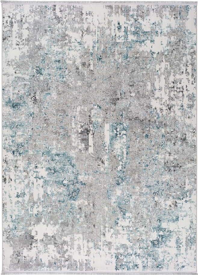 Modro-šedý koberec Universal Riad Abstract