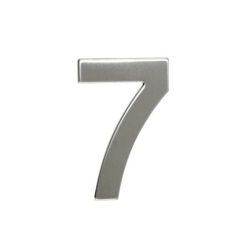 Nerezové číslo 7 v plochém „2D“