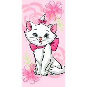 Jerry Fabrics Osuška Marie Cat "Pink flower"