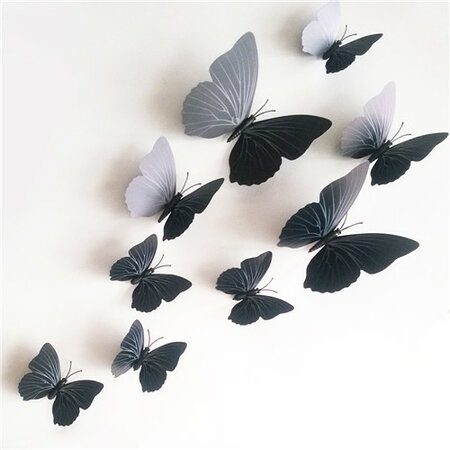 Samolepicí 3D motýlci s magnetem