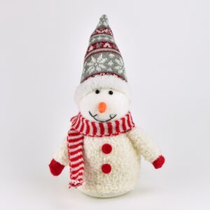 Vánoční dekorace Textilní sněhulák