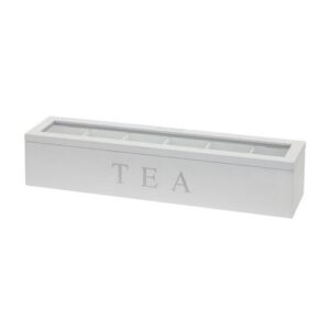 Emako Dřevěný obdélníkový box na čaj