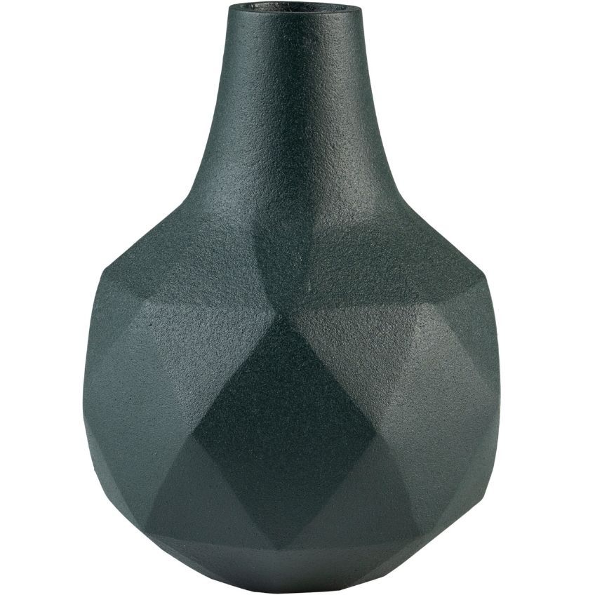 Tmavě zelená kovová váza ZUIVER BLOOM 16