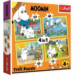 Trefl Puzzle Mumínci 4v1