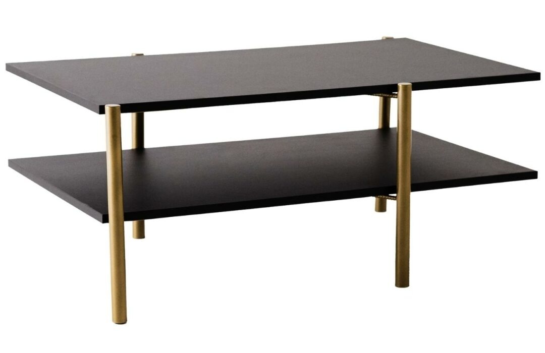 Nordic Design Černý konferenční stolek Raven 100 x