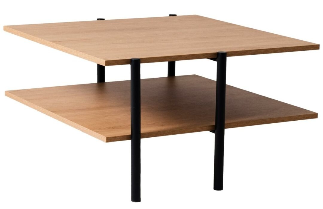Nordic Design Dubový konferenční stolek Raven 80 x 80