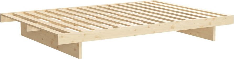 Dvoulůžková postel z borovicového dřeva Karup Design Kanso