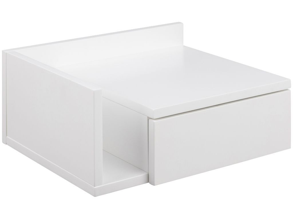 Scandi Bílý lakovaný noční stolek Alison 40 x